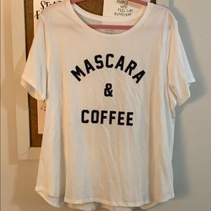 Mascara & coffee graphic tee